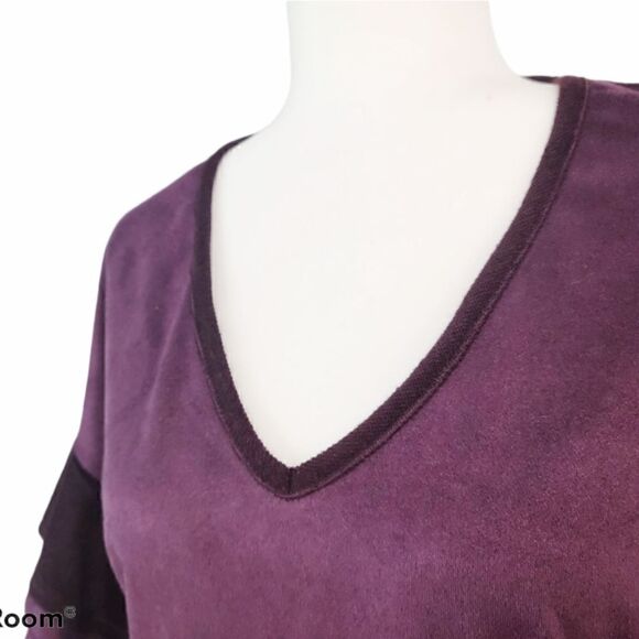 Bluheaven Boho Purple Matted Velvet Tunic Dress S - Picture 4 of 15